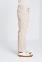 Torino Flex pantalon chino homme en gabardine stretch slim fit ①