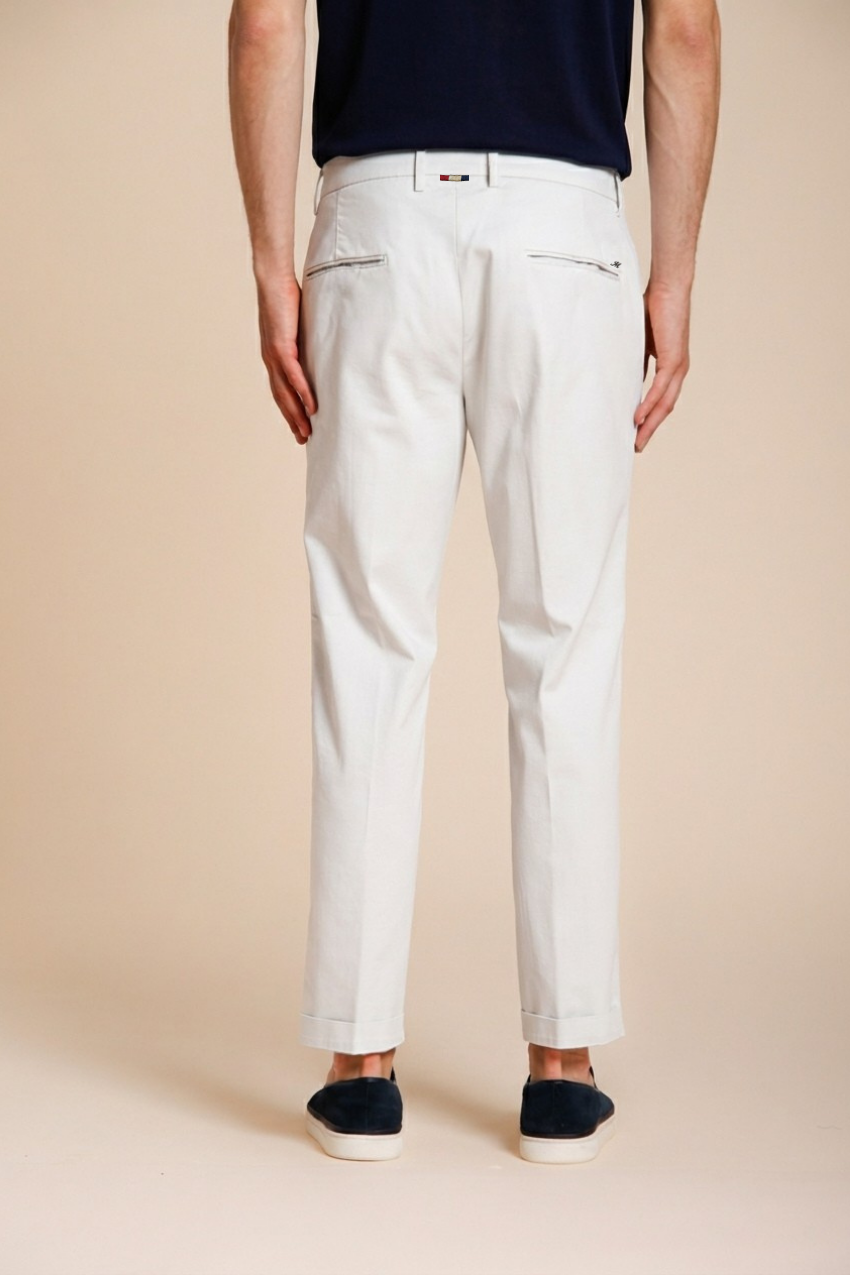 Torino Flex pantalone chino uomo in gabardina stretch slim fit ①