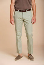 Torino Flex pantalone chino uomo in gabardina stretch slim fit ①