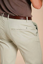 Torino Flex pantalone chino uomo in gabardina stretch slim fit ①