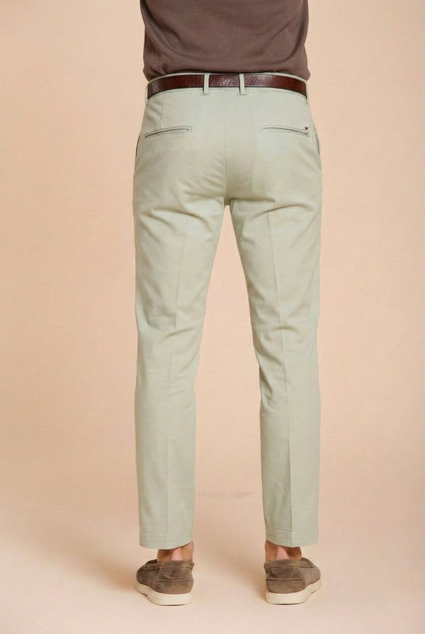 Torino Flex pantalone chino uomo in gabardina stretch slim fit ①