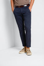 Torino Flex pantalon chino homme en gabardine stretch slim fit ①