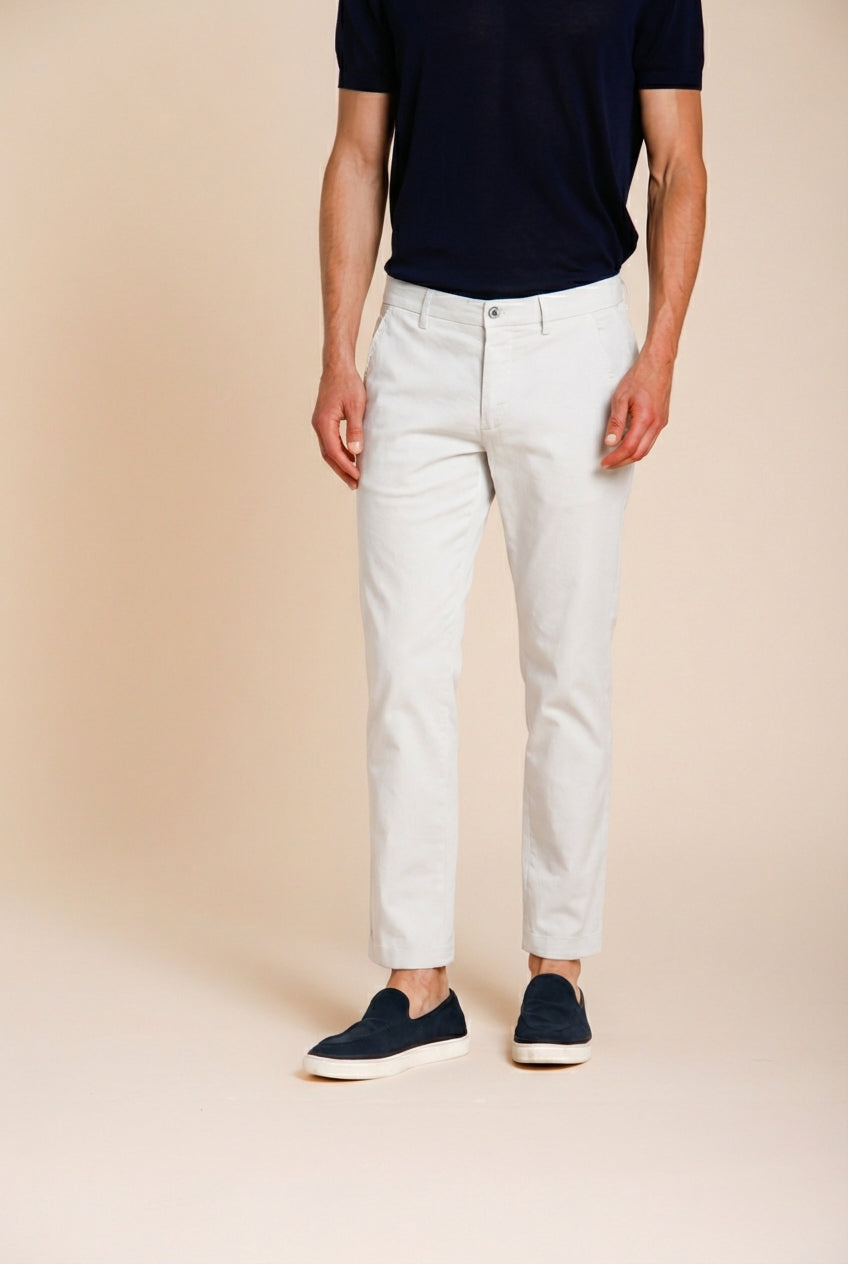 Torino Flex pantalone chino uomo in gabardina stretch slim fit ①
