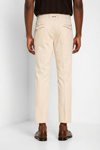 Torino 1 Pinces Flex pantalone chino uomo in gabardina super stretch slim fit