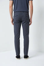 Torino City Icon Flex pantalon chino homme en cavallery de coton et lin stretch slim fit
