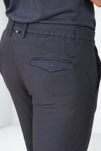 Torino City Icon Flex pantalón chino hombre en cavallery de algodón y lino stretch slim fit
