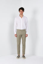 Torino City Icon Flex pantalon chino homme en cavallery de coton et lin stretch slim fit