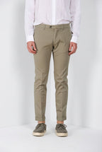 Torino City Icon Flex pantalon chino homme en cavallery de coton et lin stretch slim fit