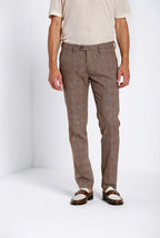 Torino City pantalone chino uomo stampa galles slim fit