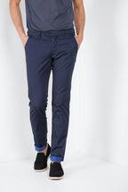 Torino City Travel pantalone chino uomo in raso tecnico stretch slim fit