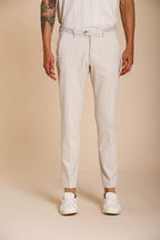 Torino City Hose Chino Herren aus feiner Trikotine aus Baumwolle und Lyocell slim fit