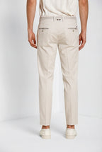 Torino City pantalon chino homme en tricot fin de coton et lyocell slim fit