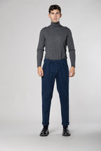 Boston 2 Pinces Herren Chinohose aus Tricot Relaxed Fit