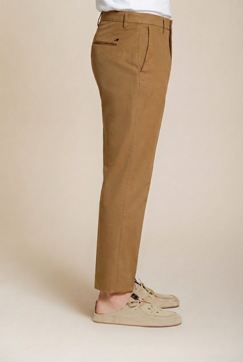 Boston pantalone chino uomo in cavallery stretch relaxed fit