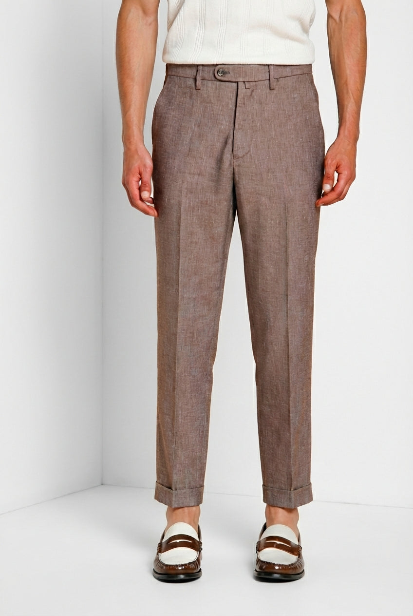 Boston pantalon chino homme en denim tissage diagonal relaxed fit