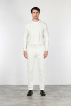 Paris pantalon chino homme en tricotine de coton tapered fit