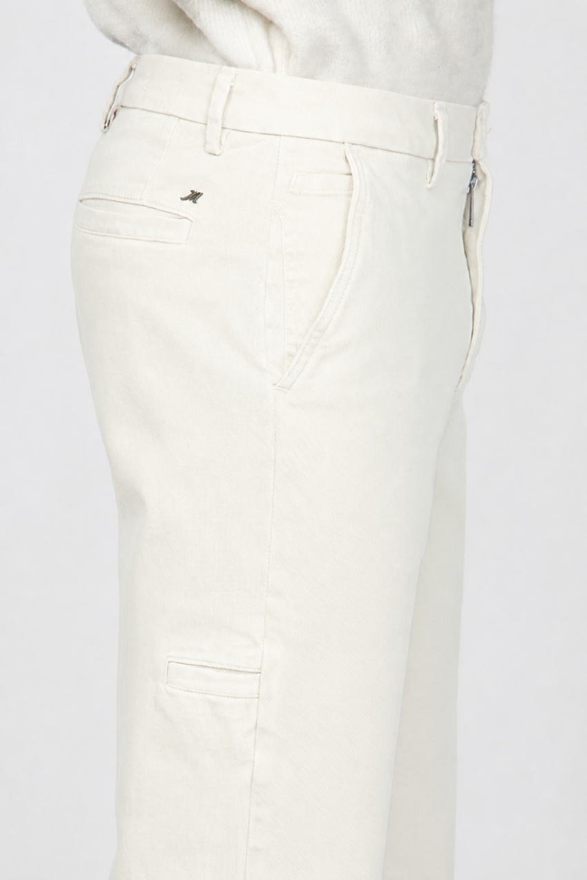 Paris pantalon chino homme en tricotine de coton tapered fit
