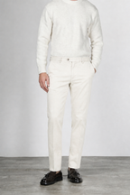 Paris pantalon chino homme en tricotine de coton tapered fit