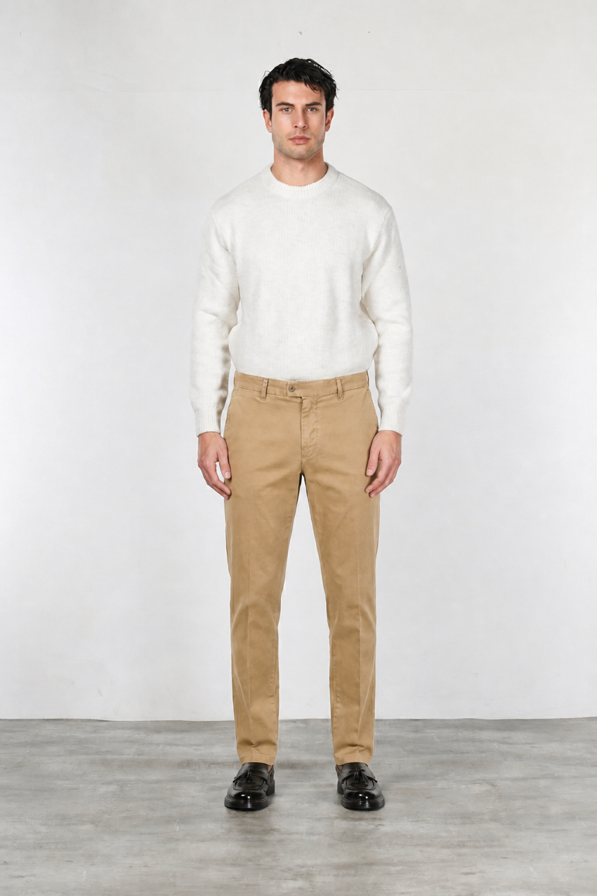 Madison pantalon chino homme en bull stretch carrot fit
