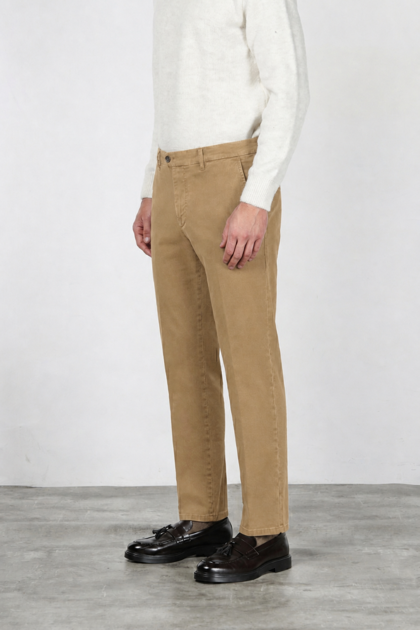 Madison pantalon chino homme en bull stretch carrot fit
