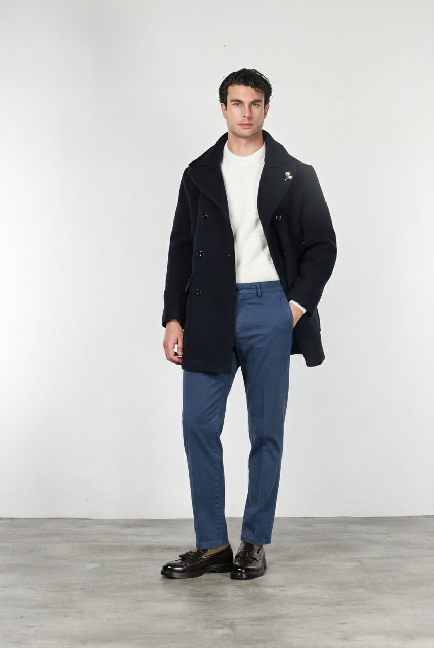 Madison pantalón chino de hombre en bull stretch carrot fit