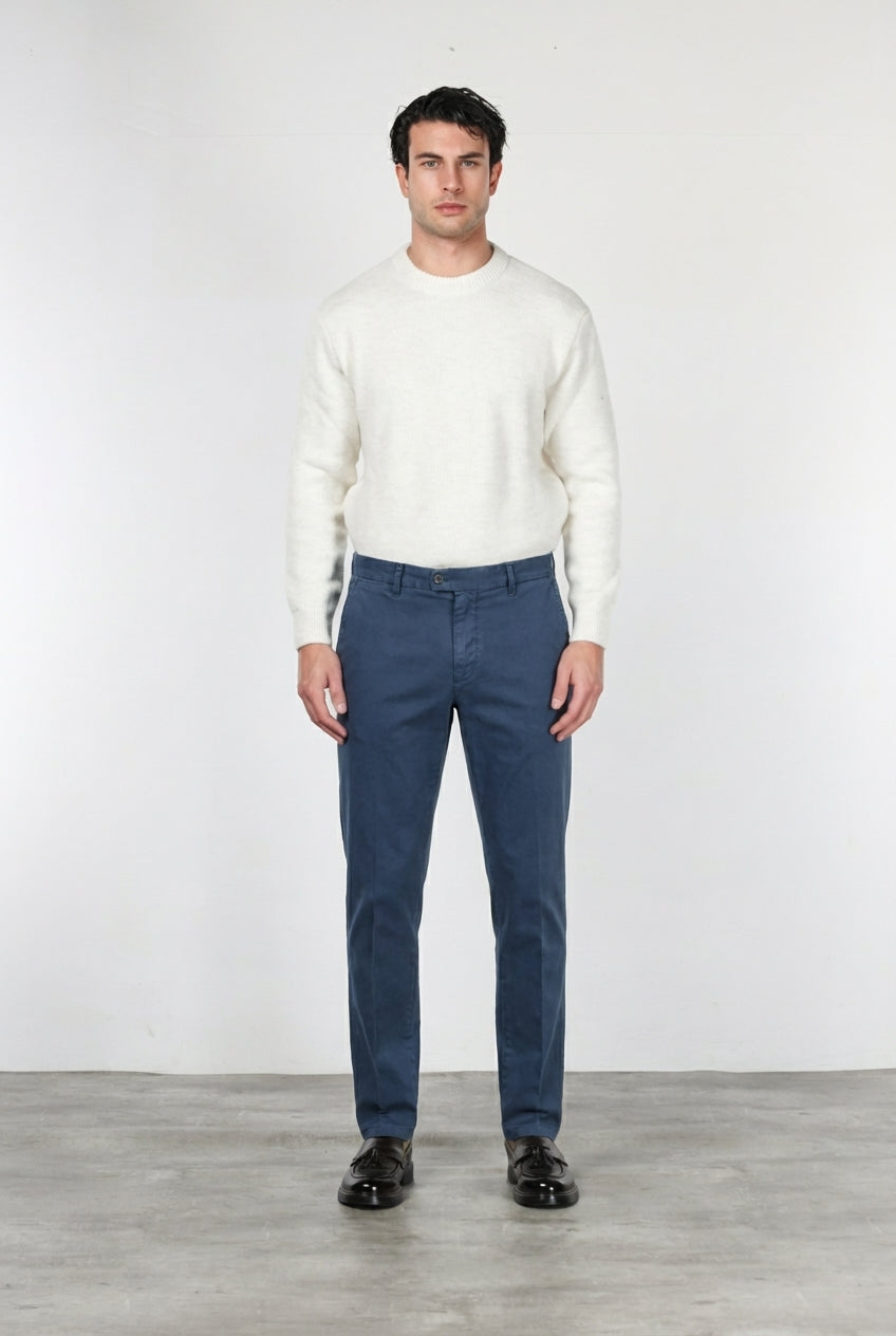 Madison pantalón chino de hombre en bull stretch carrot fit