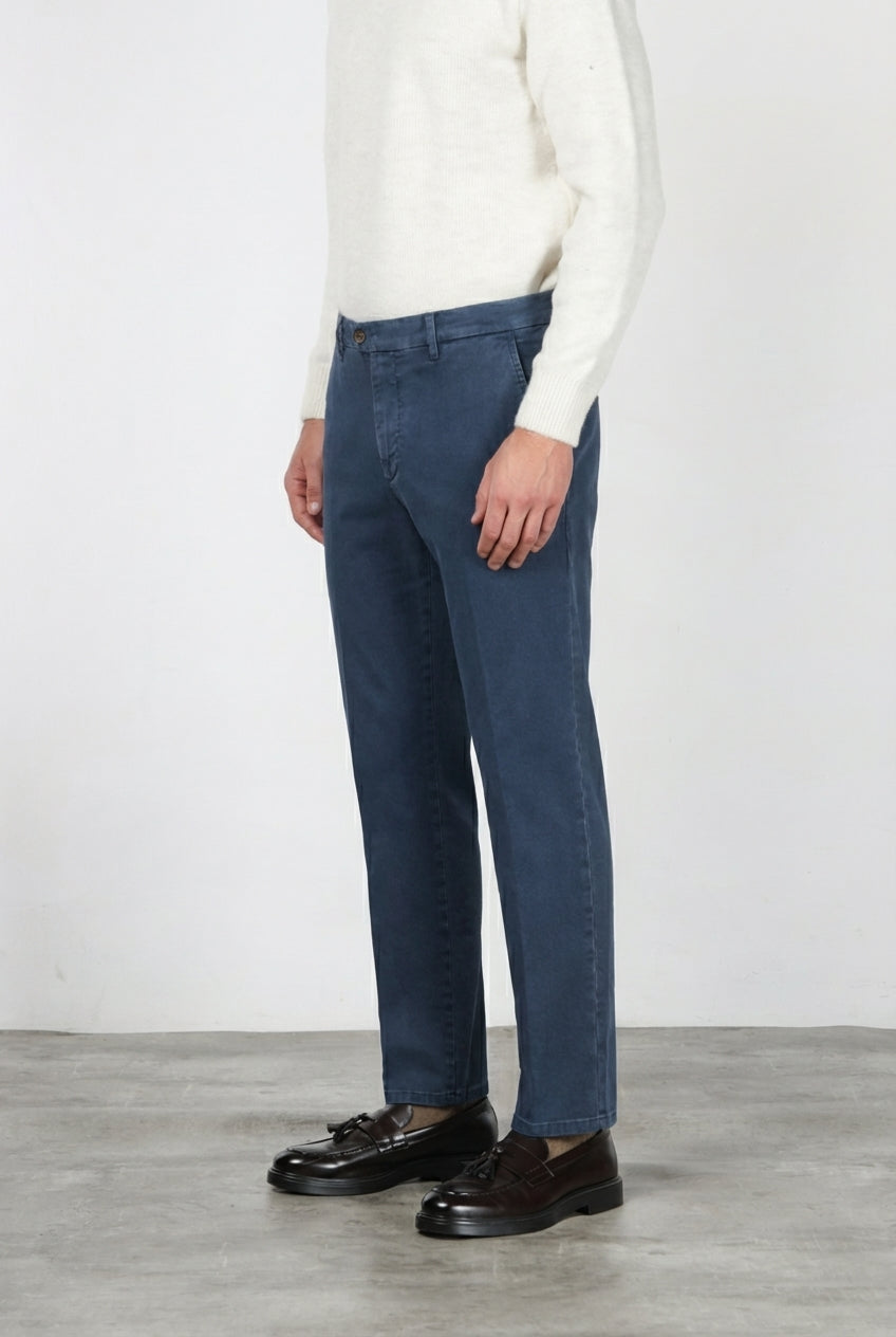 Madison pantalón chino de hombre en bull stretch carrot fit