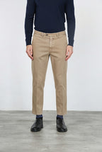 Garden pantalone chino uomo in bull stretch carrot fit