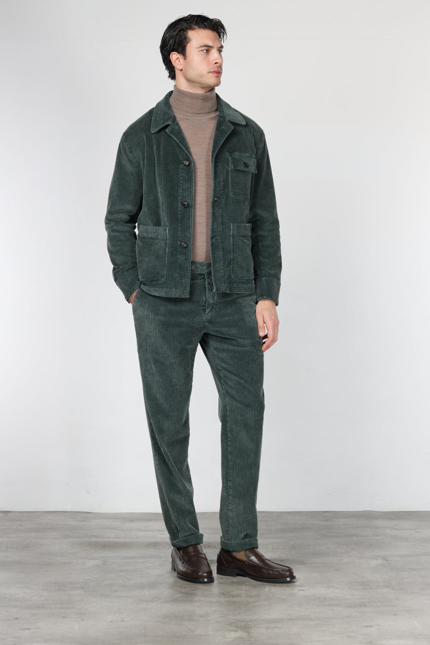 Paris pantalon chino homme en velours à grosses côtes carrot fit
