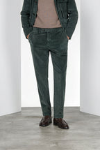 Paris pantalon chino homme en velours à grosses côtes carrot fit

