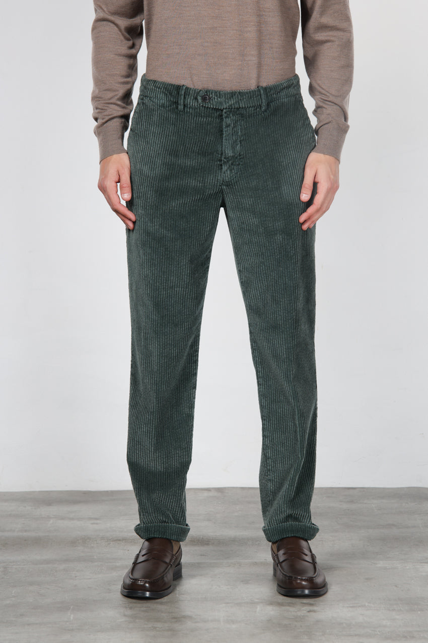 Paris pantalon chino homme en velours à grosses côtes carrot fit
