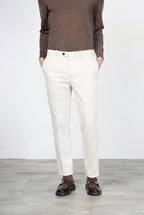 Paris pantalon chino homme en tricotine stretch carrot fit
