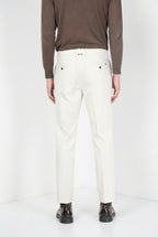 Paris pantalon chino homme en tricotine stretch carrot fit

