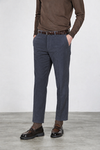 Paris pantalone chino uomo in velluto 1000 righe stretch carrot fit ①