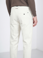 Paris pantalon chino homme en tricotine stretch carrot fit
