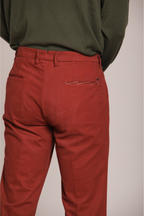 New York Time 2 Pinces Herren Chinohose aus Baumwolle und Wolle Regular Fit