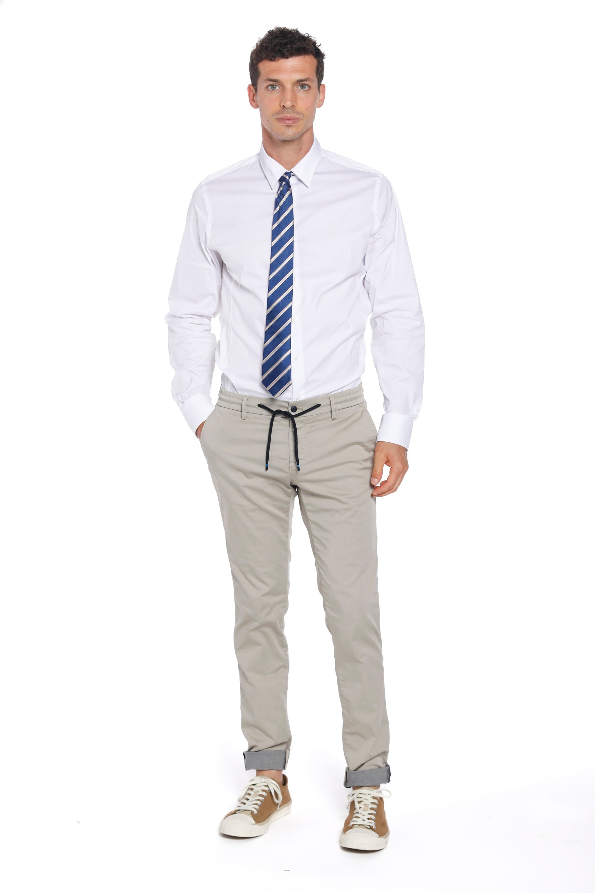 Milano - Jogger Travel Herren-Jogginghose aus Techno-Stretch-Satin Extra Slim